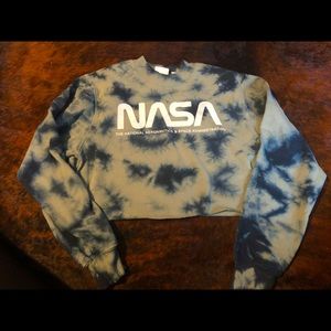 NASA women’s crop top sweater size medium